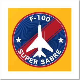 F-100 Super Sabre Patch Posters and Art